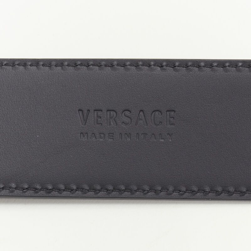 Versace VERSACE Medusa Biggie crystal gold Medallion coin leather belt 115cm 44-48" Size 44 - 8 Thumbnail