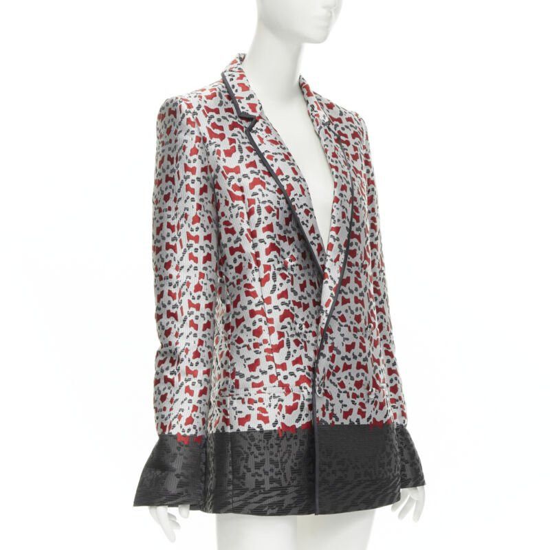 Haider Ackermann new HAIDER ACKERMANN marble blood biais black jacquard blazer jacket FR34 XS Size XS / US 0-2 / IT 36-38 - 3 Thumbnail