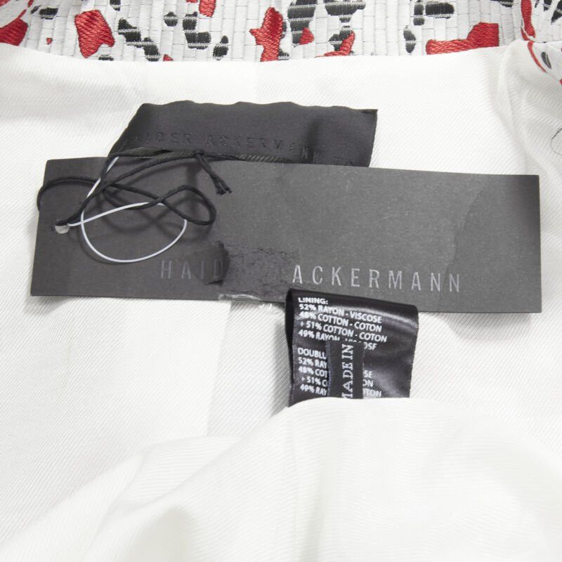 Haider Ackermann new HAIDER ACKERMANN marble blood biais black jacquard blazer jacket FR34 XS Size XS / US 0-2 / IT 36-38 - 9 Thumbnail