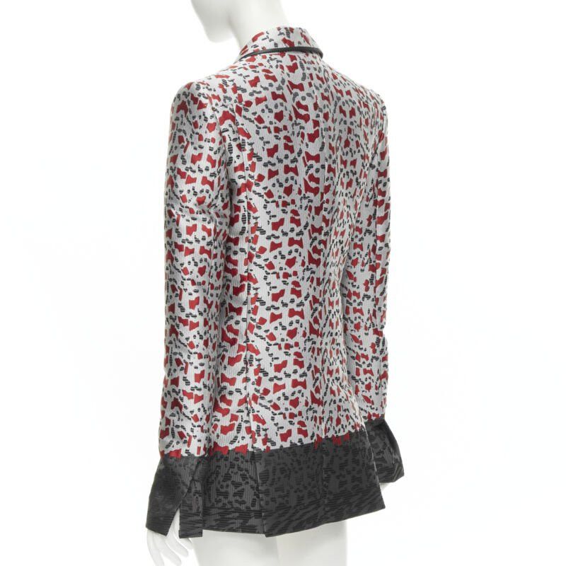 Haider Ackermann new HAIDER ACKERMANN marble blood biais black jacquard blazer jacket FR34 XS Size XS / US 0-2 / IT 36-38 - 6 Thumbnail