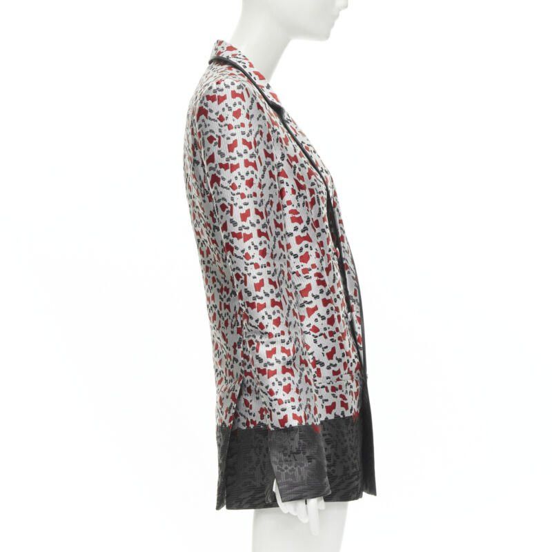 Haider Ackermann new HAIDER ACKERMANN marble blood biais black jacquard blazer jacket FR34 XS Size XS / US 0-2 / IT 36-38 - 4 Thumbnail