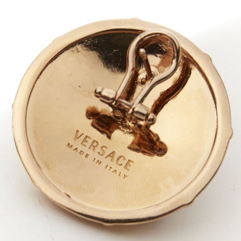 Versace VERSACE 2021 Runway Tresor De La Mer pink enamel gold Greca starfish earring Size ONE SIZE - 5 Thumbnail
