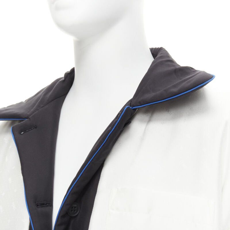 Fendi new FENDI 2021 Reversible 100% silk black white logo padded jacket IT48 M Size US M / EU 48-50 / 2 - 11 Thumbnail