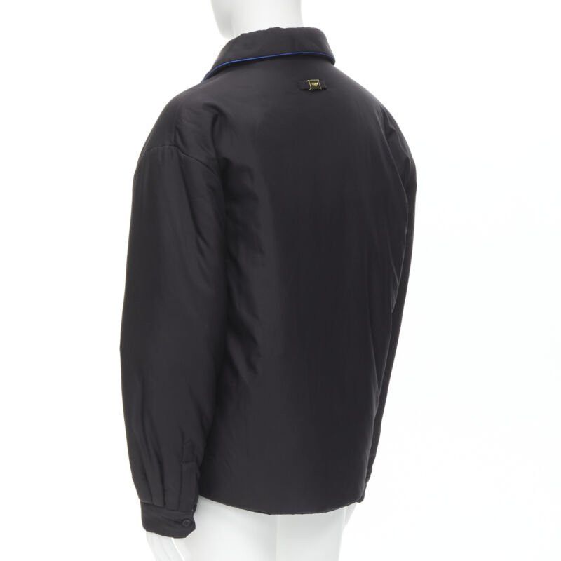 Fendi new FENDI 2021 Reversible 100% silk black white logo padded jacket IT48 M Size US M / EU 48-50 / 2 - 8 Thumbnail