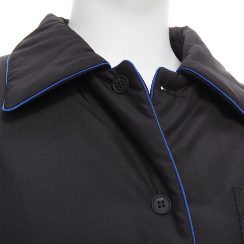 Fendi new FENDI 2021 Reversible 100% silk black white logo padded jacket IT48 M Size US M / EU 48-50 / 2 - 10 Thumbnail