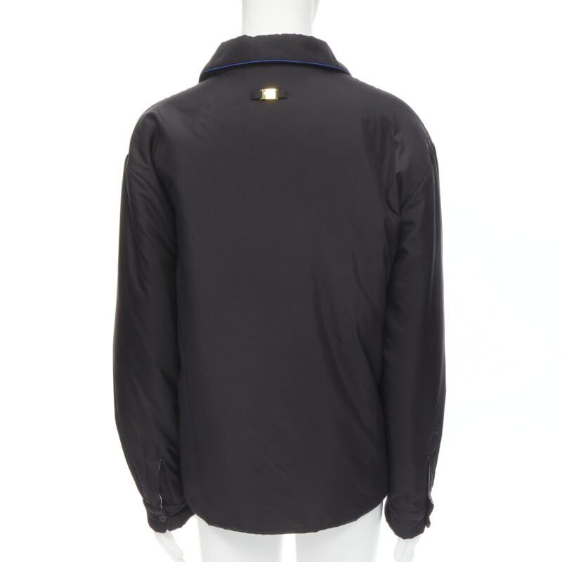 Fendi new FENDI 2021 Reversible 100% silk black white logo padded jacket IT48 M Size US M / EU 48-50 / 2 - 6 Thumbnail