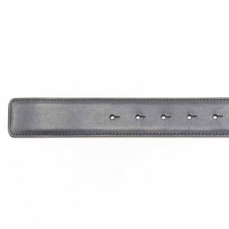 Versace new VERSACE Medusa Medallion Coin silver buckle black leather belt 115cm 44-48" Size ONE SIZE - 8 Thumbnail