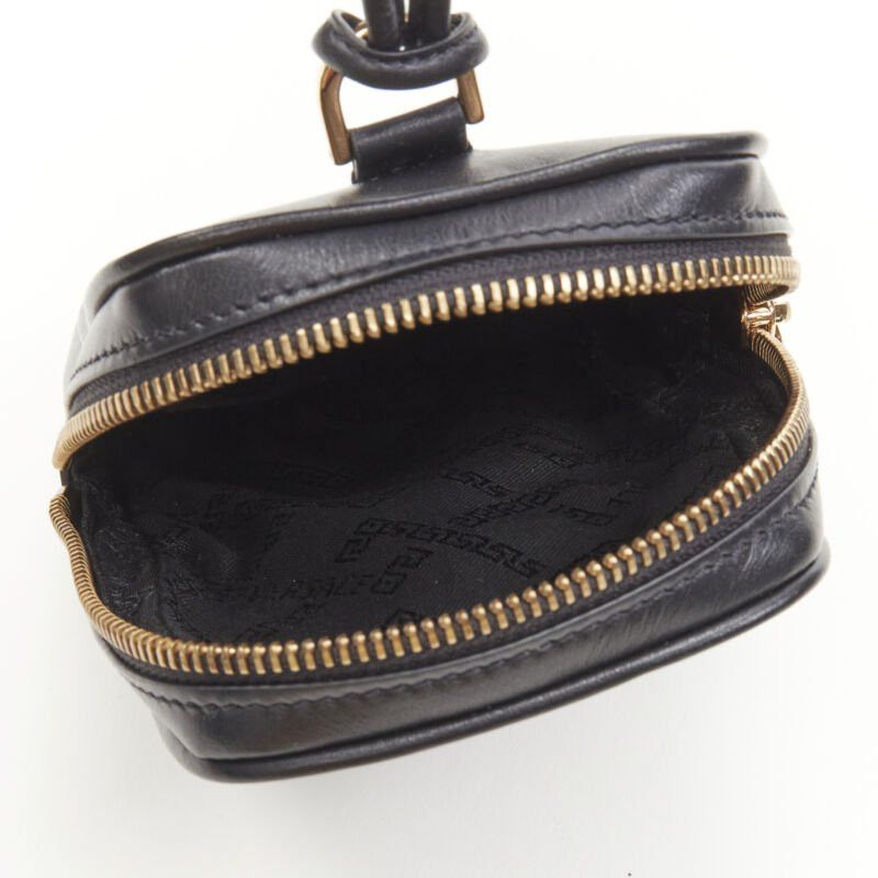 Versace new VERSACE Clash Demi Medusa gold silver split black leather neck crossbody bag Size ONE SIZE - 9 Thumbnail