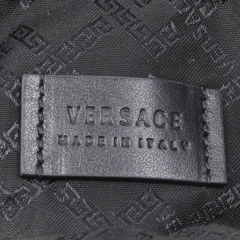 Versace new VERSACE Clash Demi Medusa gold silver split black leather neck crossbody bag Size ONE SIZE - 10 Thumbnail