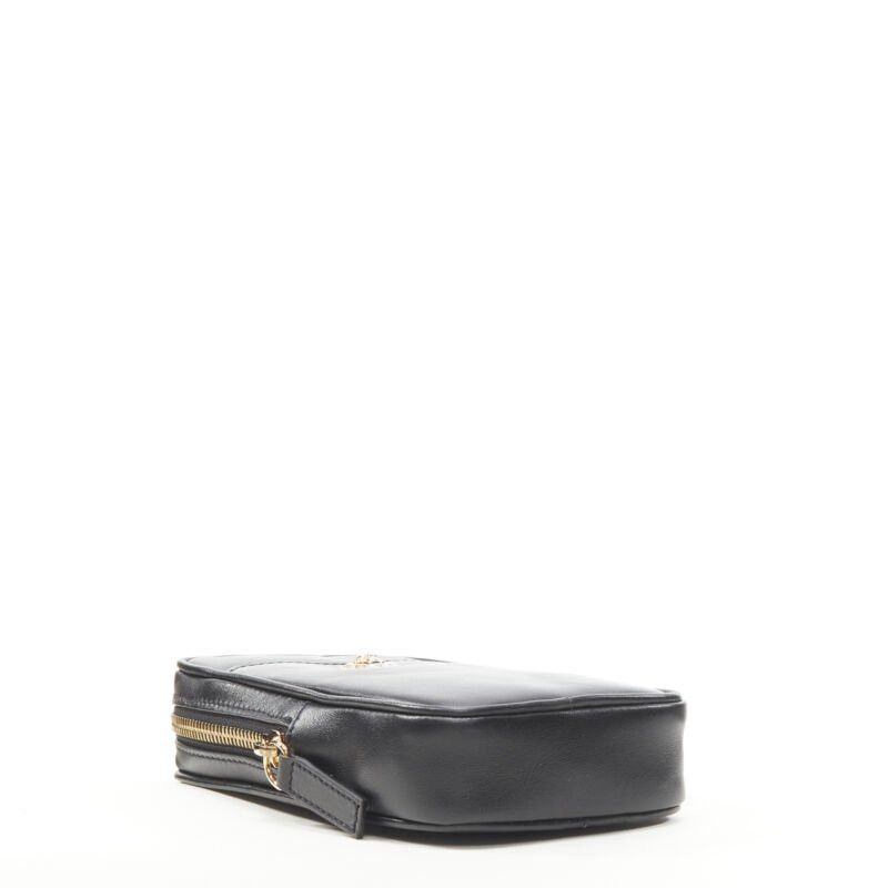 Versace new VERSACE Clash Demi Medusa gold silver split black leather neck crossbody bag Size ONE SIZE - 7 Thumbnail