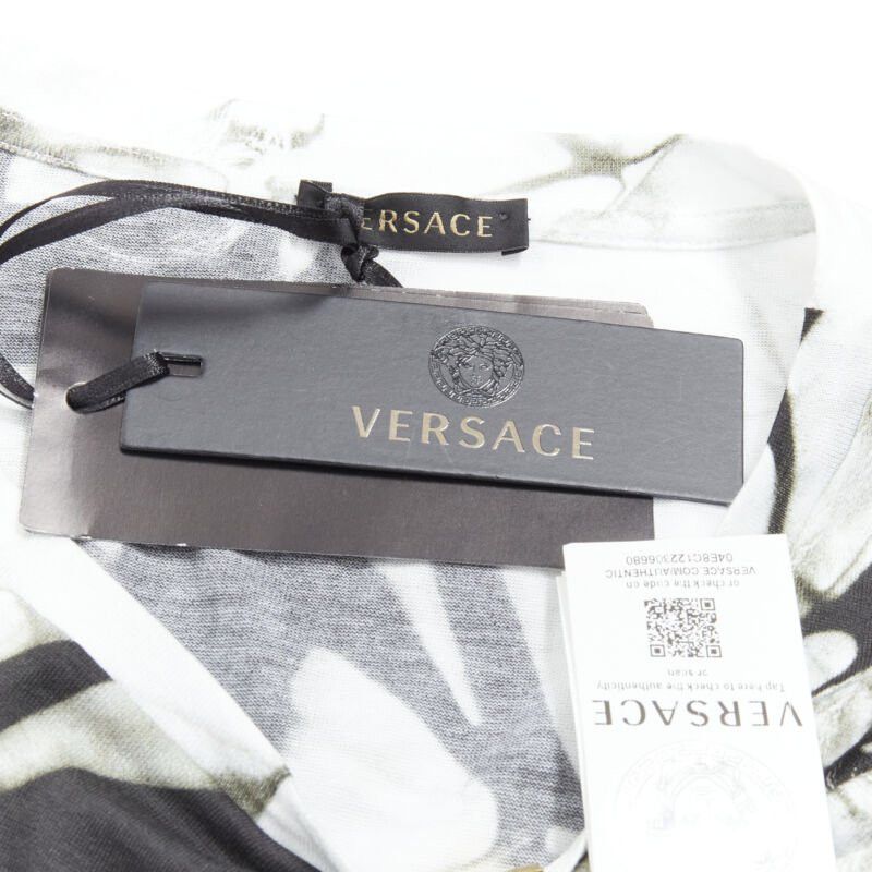 Versace new VERSACE Medusa gold ring marble black white tie dye tshirt IT38 S Size XS / US 0-2 / IT 36-38 - 9 Thumbnail