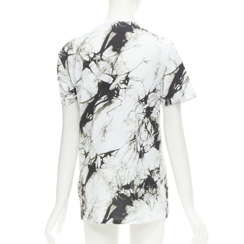 Versace new VERSACE Medusa gold ring marble black white tie dye tshirt IT38 S Size XS / US 0-2 / IT 36-38 - 6 Thumbnail