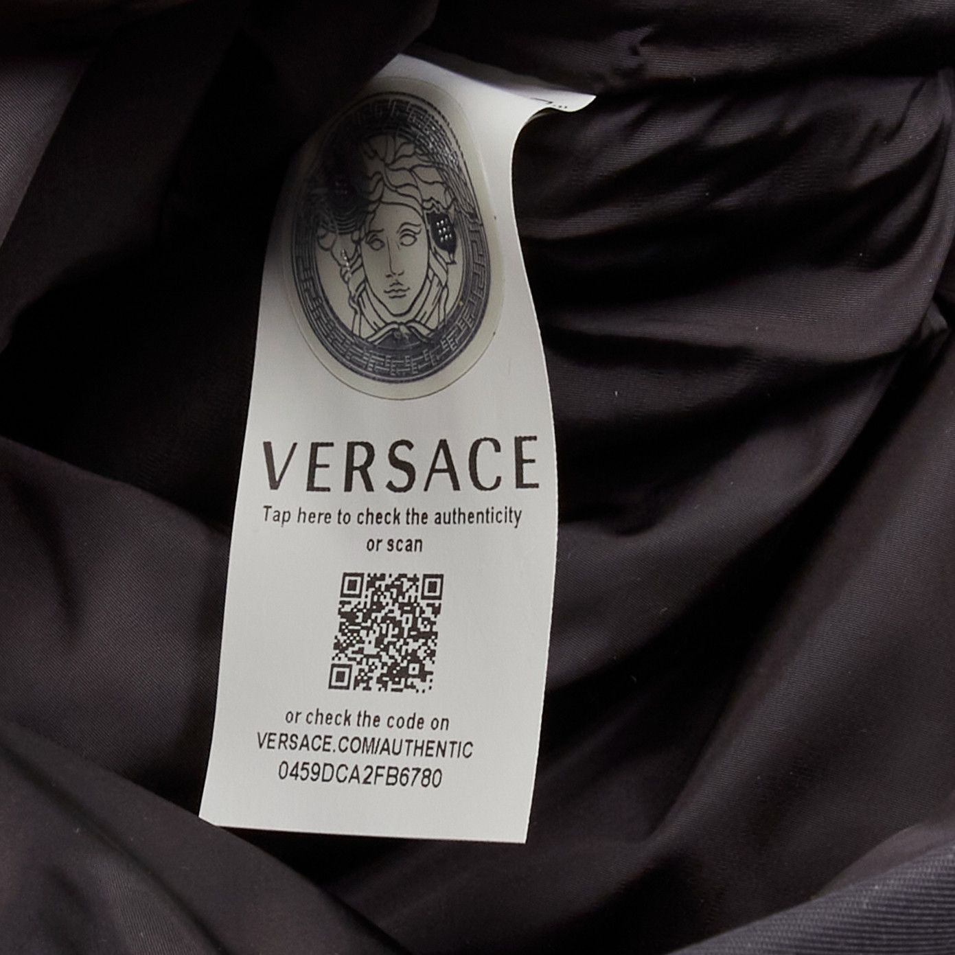 Versace VERSACE Reflective Logo black nylon blue Greca nylon strap backpack Size ONE SIZE - 11 Thumbnail