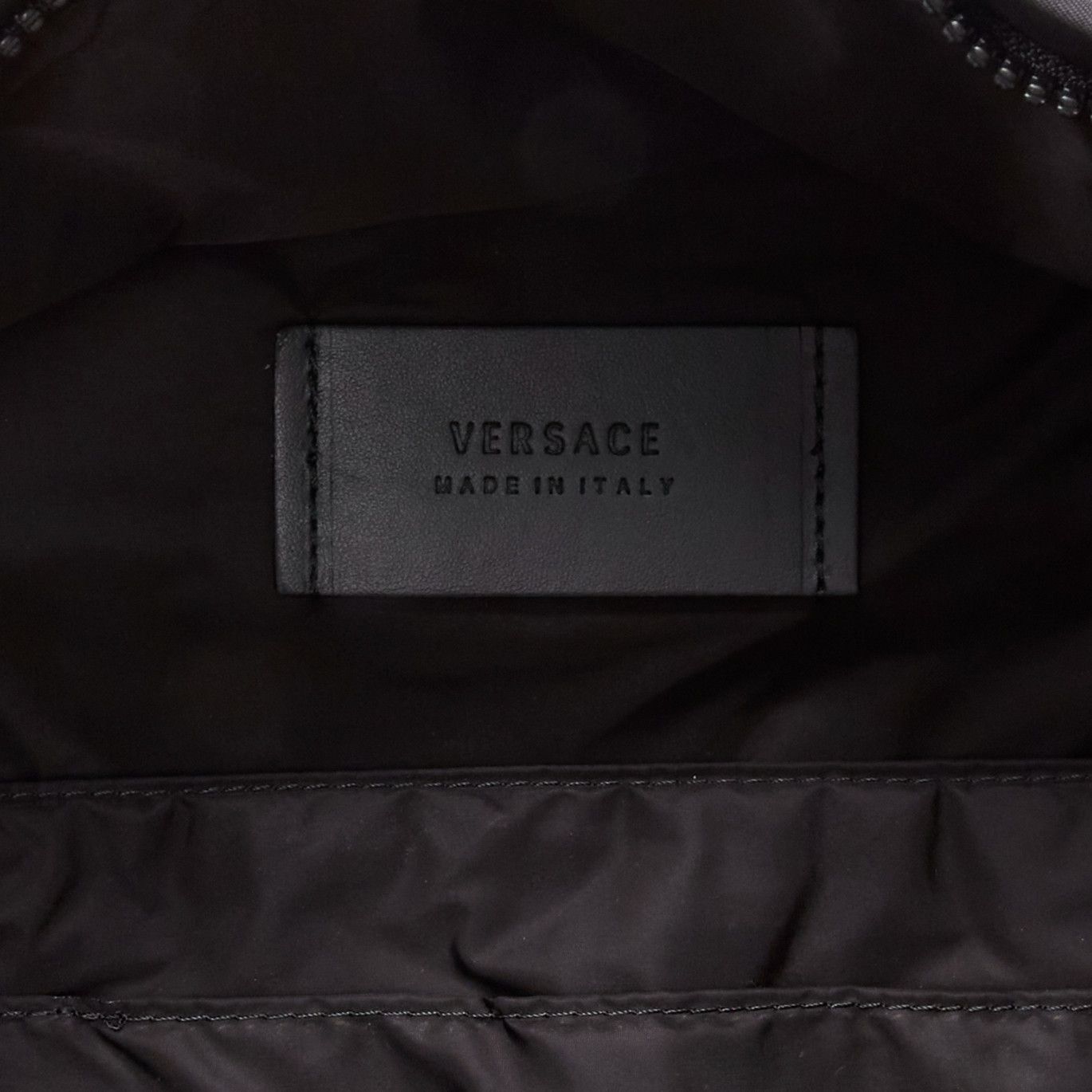 Versace VERSACE Reflective Logo black nylon blue Greca nylon strap backpack Size ONE SIZE - 10 Thumbnail