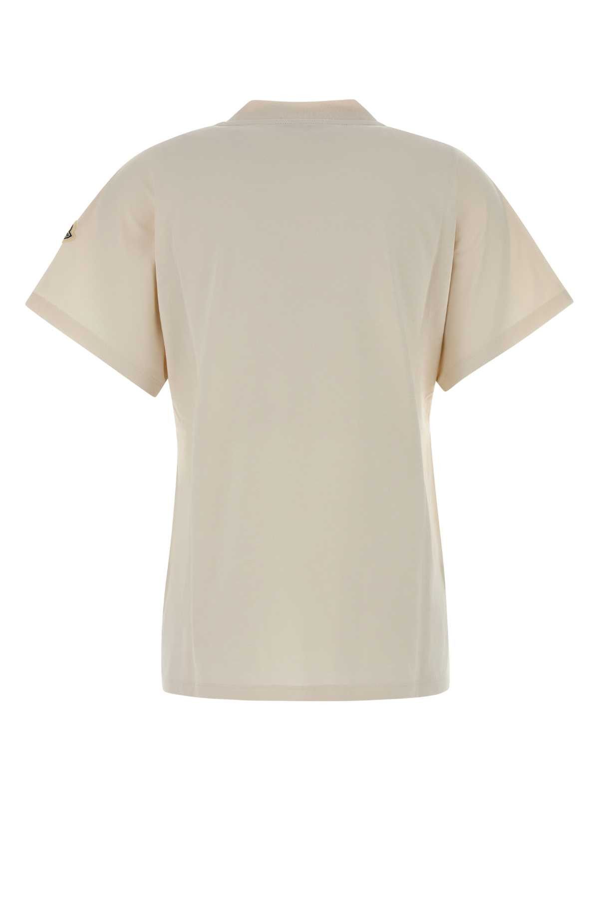 Moncler Sand Cotton T-Shirt Size L / US 10 / IT 46 - 2 Thumbnail
