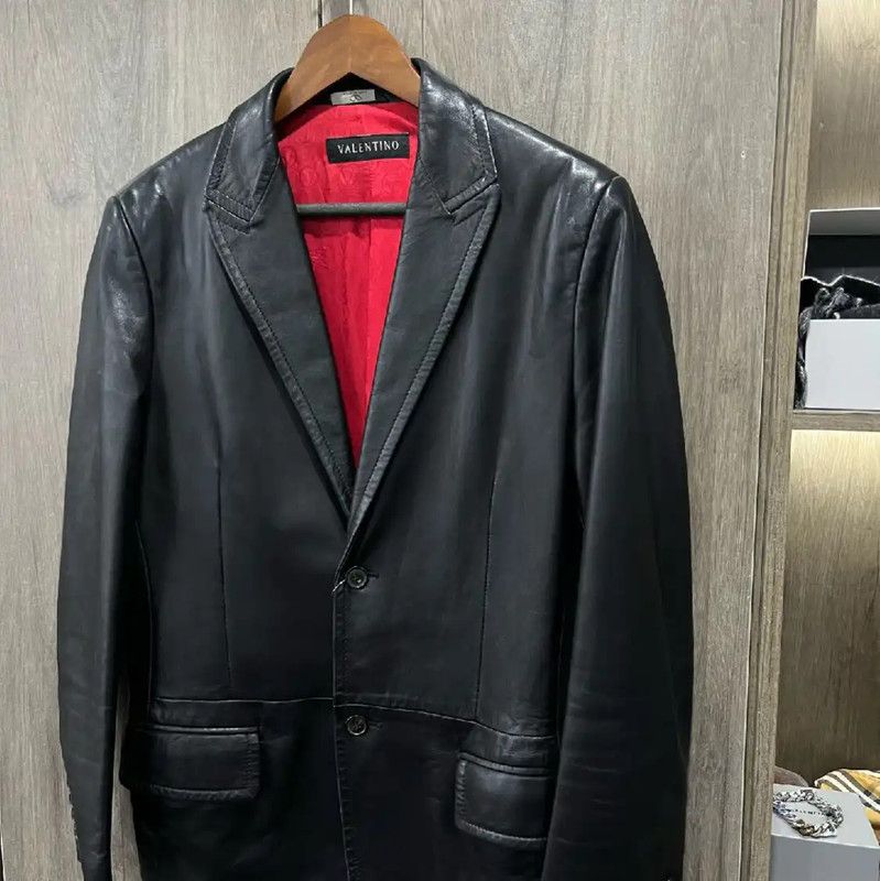 Valentino Valentino Black Leather Women's Jacket 0089 Size XS / US 0-2 / IT 36-38 - 3 Thumbnail