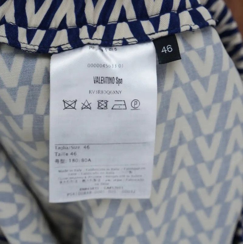 Valentino Valentino Women's White Striped Casual Pants 0089 Size 23" - 7 Thumbnail