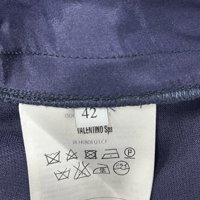 Valentino Valentino Casual Dark Blue Cotton Pants 0089 Size 36" / US 14 / IT 50 - 4 Thumbnail