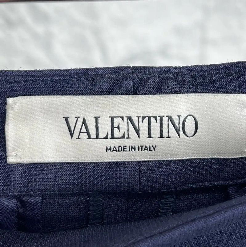 Valentino Valentino Casual Dark Blue Cotton Pants 0089 Size 36" / US 14 / IT 50 - 3 Thumbnail