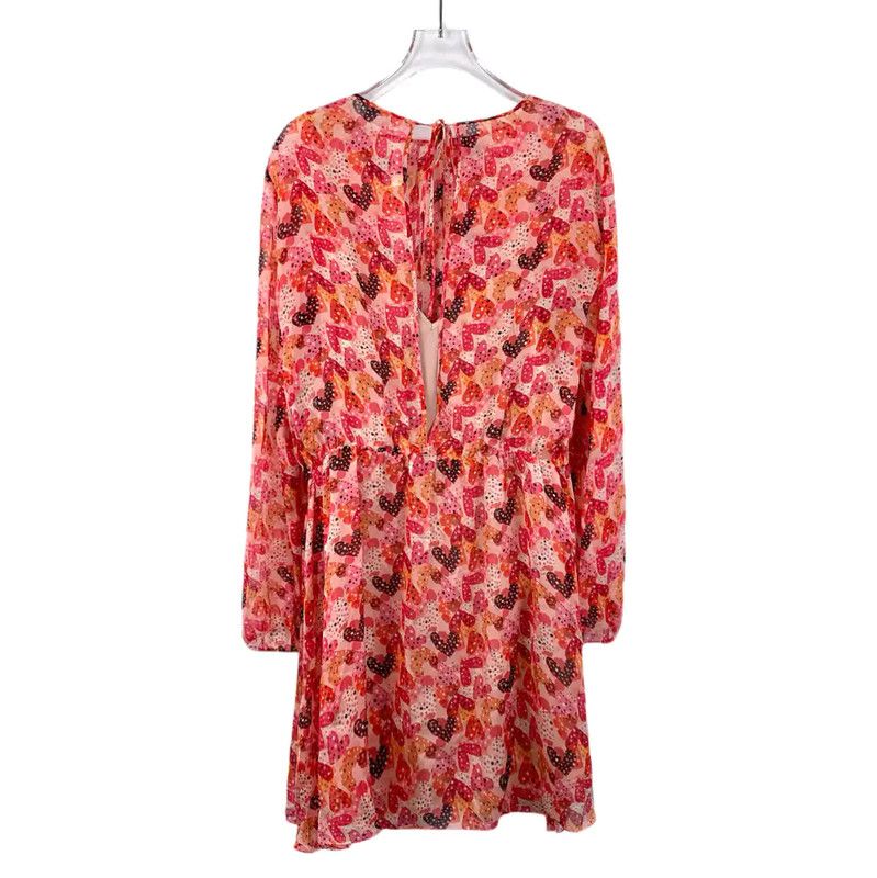 Valentino Valentino Red Long Sleeve Dress for Women 0089 Size ONE SIZE - 2 Thumbnail