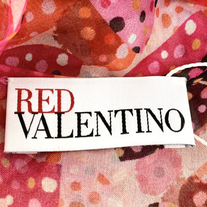 Valentino Valentino Red Long Sleeve Dress for Women 0089 Size ONE SIZE - 5 Thumbnail