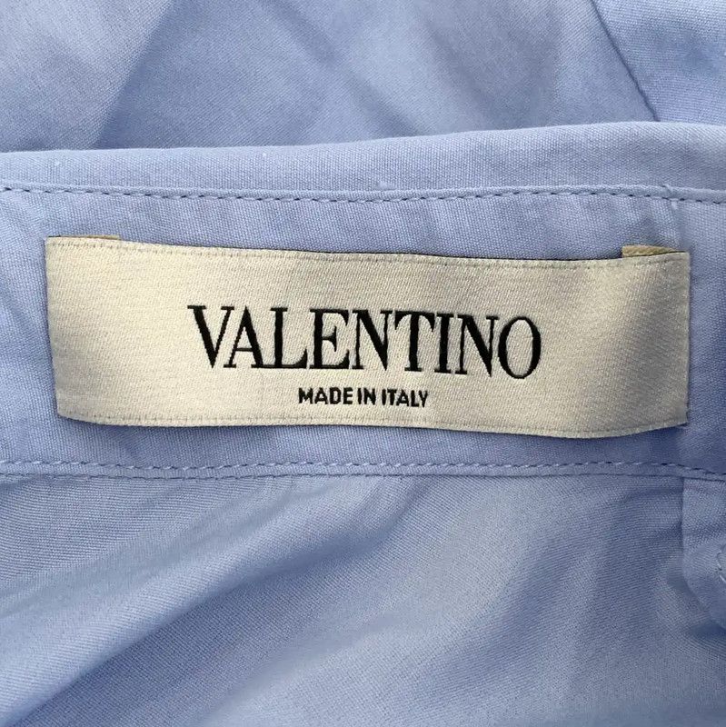 Valentino Valentino Women's Blue Cotton Shirt 0089 Size S / US 4 / IT 40 - 5 Thumbnail