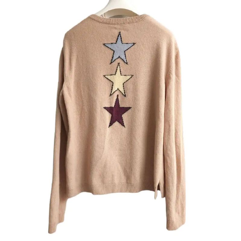 Valentino Valentino Women's Khaki Wool Printed Sweater 0089 Size M / US 6-8 / IT 42-44 - 2 Thumbnail