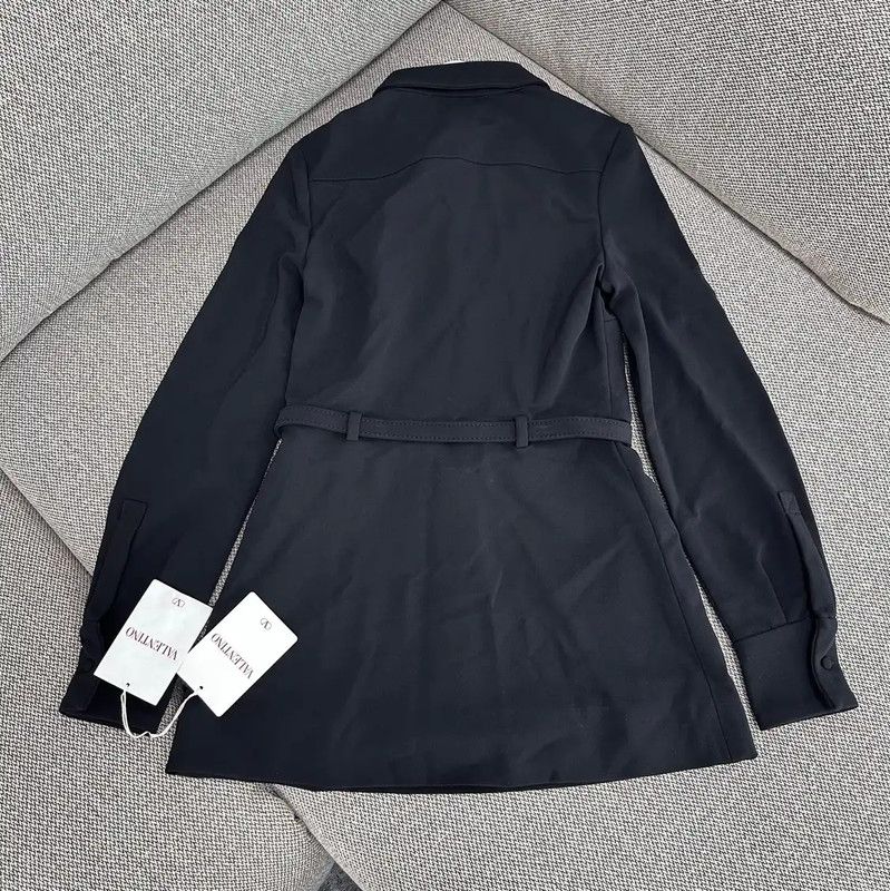 Valentino Valentino Black Silk Dress for Women 0089 Size S / US 4 / IT 40 - 2 Thumbnail