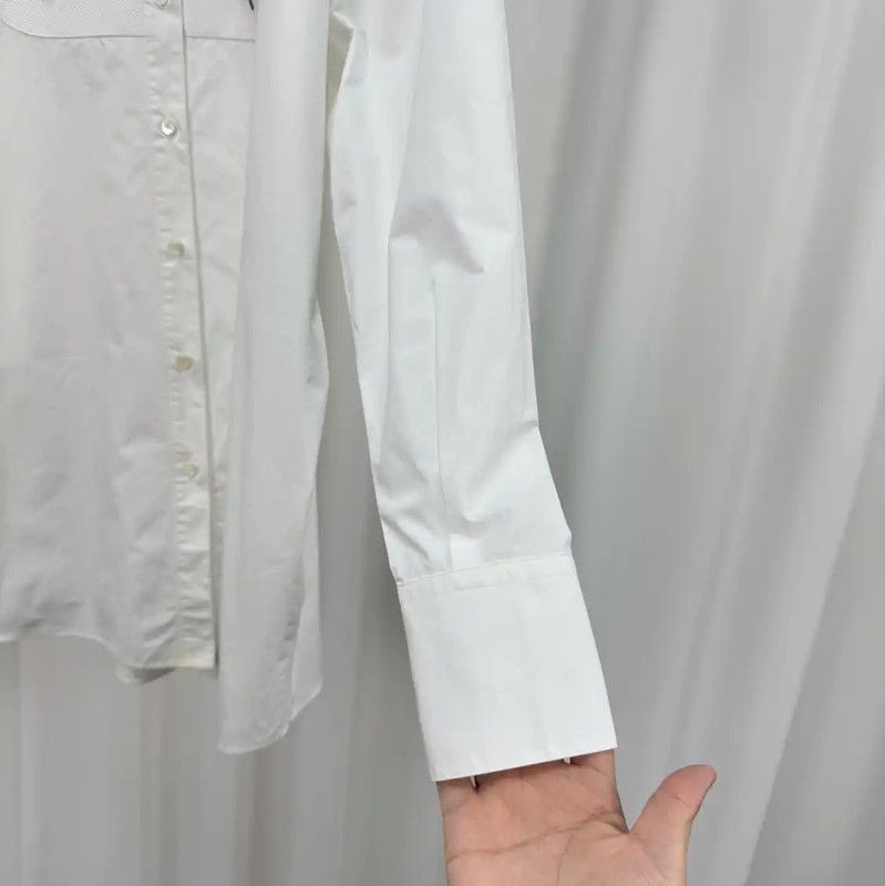 Valentino Valentino White Embroidered Long Sleeve Shirt 0089 Size XL / US 12-14 / IT 48-50 - 4 Thumbnail