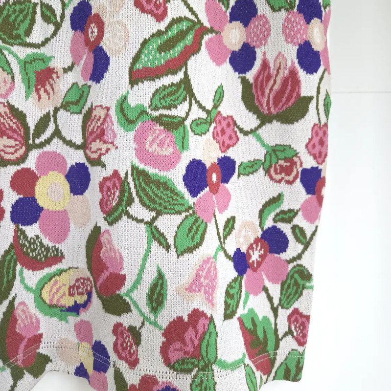 Valentino Valentino Colorful Cotton Floral Short Sleeve Top 0089 Size M / US 6-8 / IT 42-44 - 8 Thumbnail