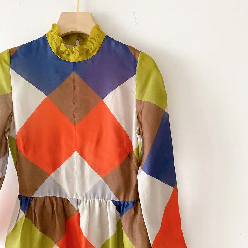 Valentino Valentino Summer Colorful Silk Dress 0089 Size S / US 4 / IT 40 - 4 Thumbnail