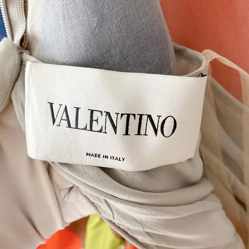 Valentino Valentino Summer Colorful Silk Dress 0089 Size S / US 4 / IT 40 - 8 Thumbnail