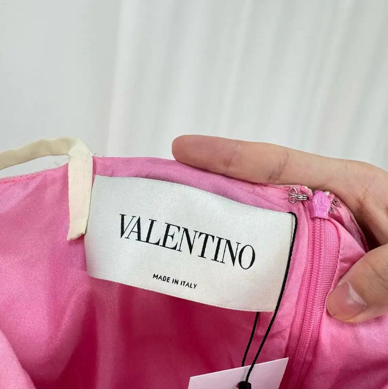 Valentino Valentino Pink Silk Floral Summer Dress 0089 Size M / US 6-8 / IT 42-44 - 6 Thumbnail