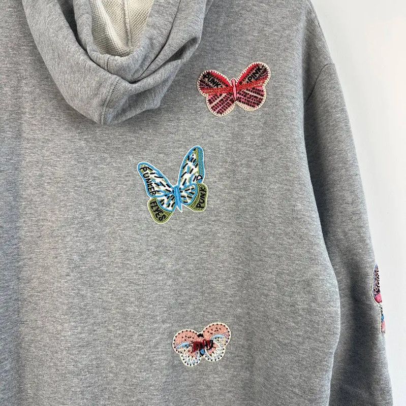 Valentino Valentino Gray Embroidered Women's Hoodie 0089 Size S / US 4 / IT 40 - 5 Thumbnail