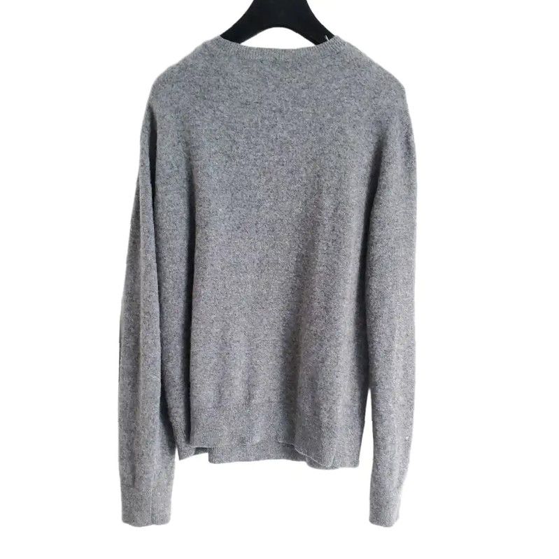 Valentino Valentino Women's Gray Cashmere Graphic Pullover 0089 Size XS / US 0-2 / IT 36-38 - 2 Thumbnail