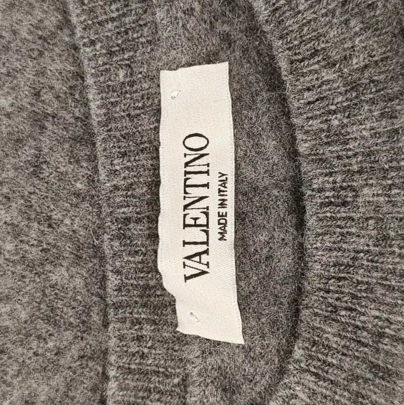 Valentino Valentino Women's Gray Cashmere Graphic Pullover 0089 Size XS / US 0-2 / IT 36-38 - 5 Thumbnail