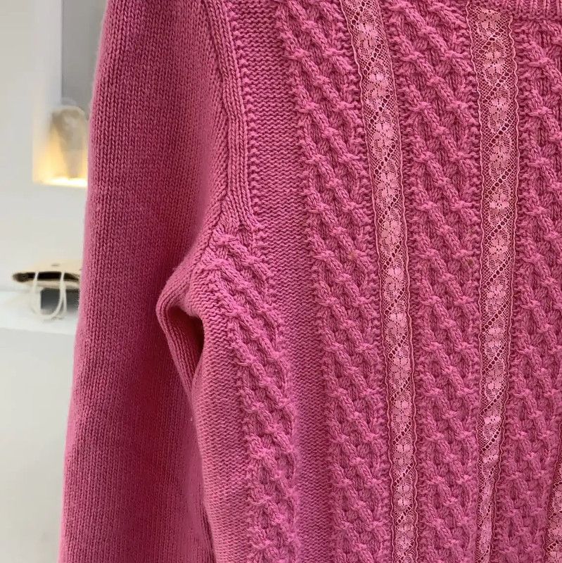 Valentino Valentino Knit Wool Blend Pullover for Women 0089 Size M / US 6-8 / IT 42-44 - 3 Thumbnail