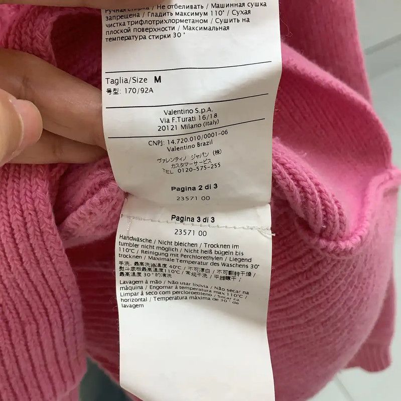 Valentino Valentino Knit Wool Blend Pullover for Women 0089 Size M / US 6-8 / IT 42-44 - 5 Thumbnail