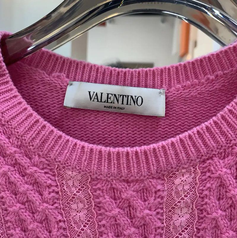 Valentino Valentino Knit Wool Blend Pullover for Women 0089 Size M / US 6-8 / IT 42-44 - 2 Thumbnail
