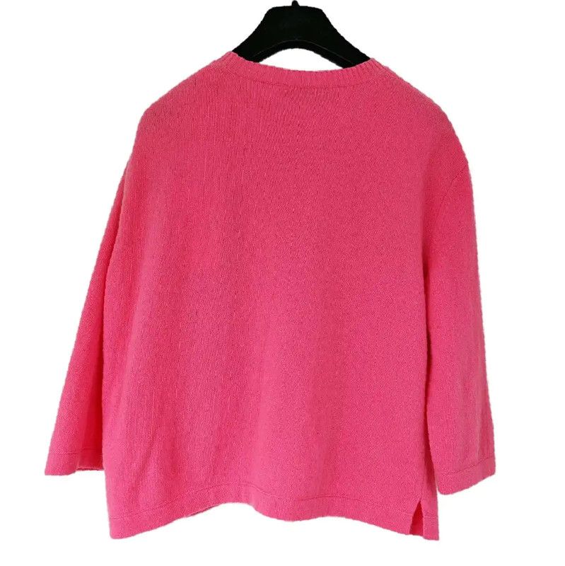 Valentino Valentino Pink Wool Blend Long Sleeve Sweater 0089 Size M / US 6-8 / IT 42-44 - 8 Thumbnail