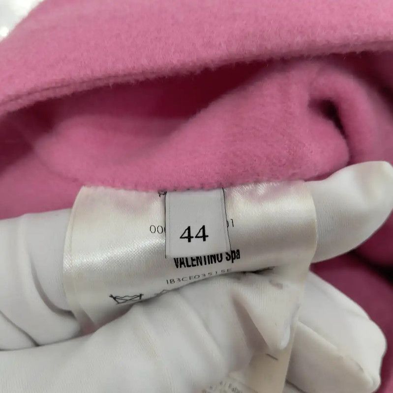 Valentino Valentino Pink Wool Jacket for Women 0089 Size L / US 10 / IT 46 - 6 Thumbnail