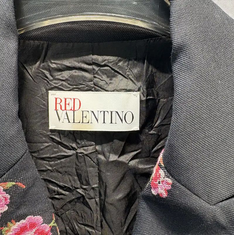 Valentino Valentino Black Floral Women's Jacket 0089 Size M / US 6-8 / IT 42-44 - 3 Thumbnail