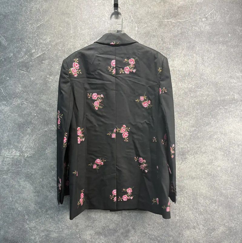 Valentino Valentino Black Floral Women's Jacket 0089 Size M / US 6-8 / IT 42-44 - 2 Thumbnail