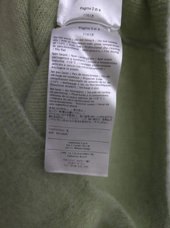 Valentino Valentino Green Mohair Long Sleeve Sweater 0089 Size S / US 4 / IT 40 - 5 Thumbnail