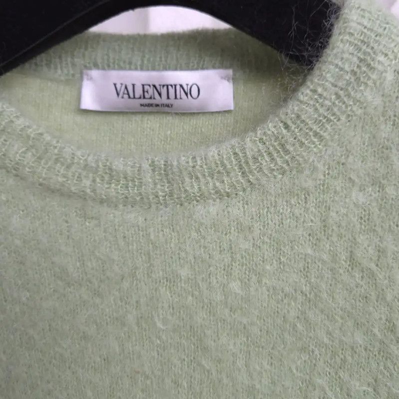 Valentino Valentino Green Mohair Long Sleeve Sweater 0089 Size S / US 4 / IT 40 - 3 Thumbnail