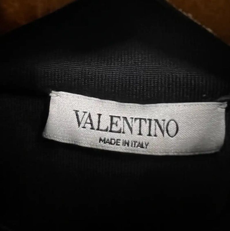 Valentino Valentino Black Logo Cotton Crop Sweatshirt 0089 Size XS / US 0-2 / IT 36-38 - 3 Thumbnail
