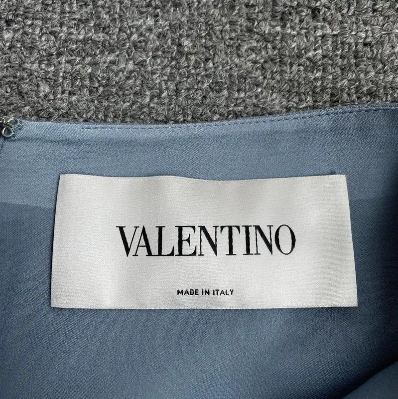 Valentino Valentino Summer Blue Silk Dress for Women 0089 Size M / US 6-8 / IT 42-44 - 3 Thumbnail