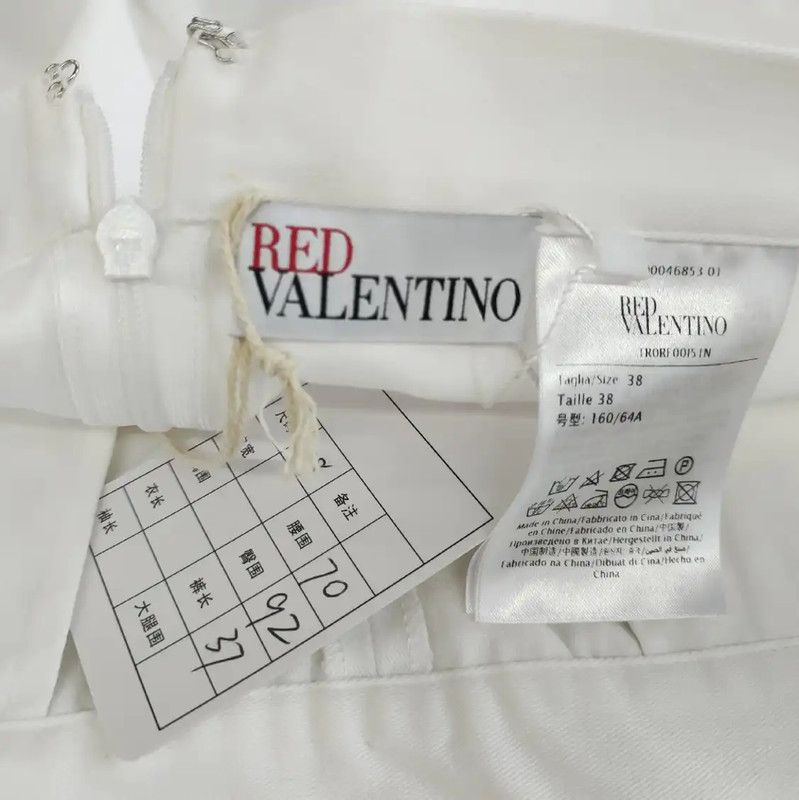 Valentino Valentino White Cotton Summer Skirt 0089 Size 23" - 3 Thumbnail