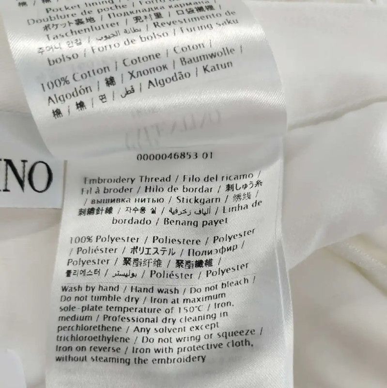 Valentino Valentino White Cotton Summer Skirt 0089 Size 23" - 5 Thumbnail