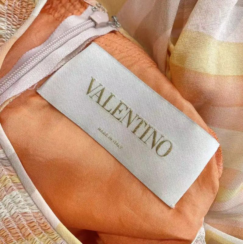 Valentino Valentino Multicolor Silk Midi Dress 0089 Size ONE SIZE - 5 Thumbnail